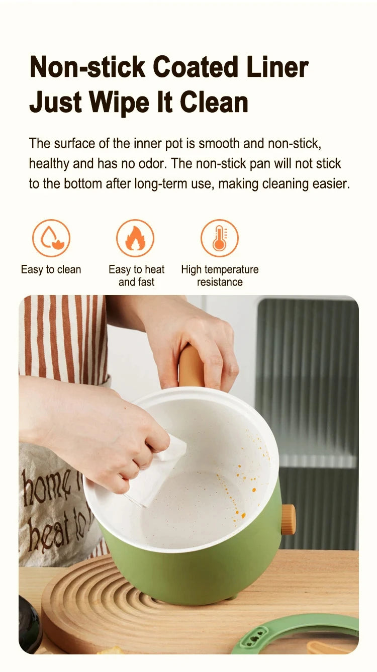 Multi Cooker Electric Pot — Non-Stick Hot Pot & Rice Cooker for Home