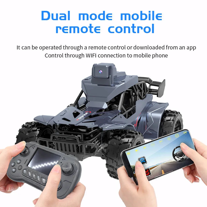FPV RC Car with Camera & LCD Remote – Real-Time Video Transmission & Voice Chat 2.4G