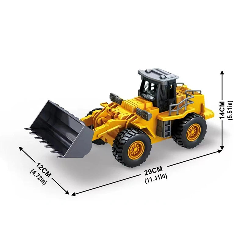 2.4G RC Construction Truck – Alloy Excavator, Bulldozer & Dump Truck for Kids