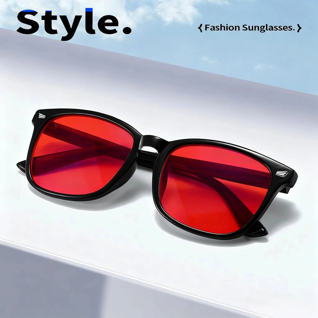 Blue Light Blocking Glasses — Red Lens Sleep & Gaming Glasses for Eye Strain Relief