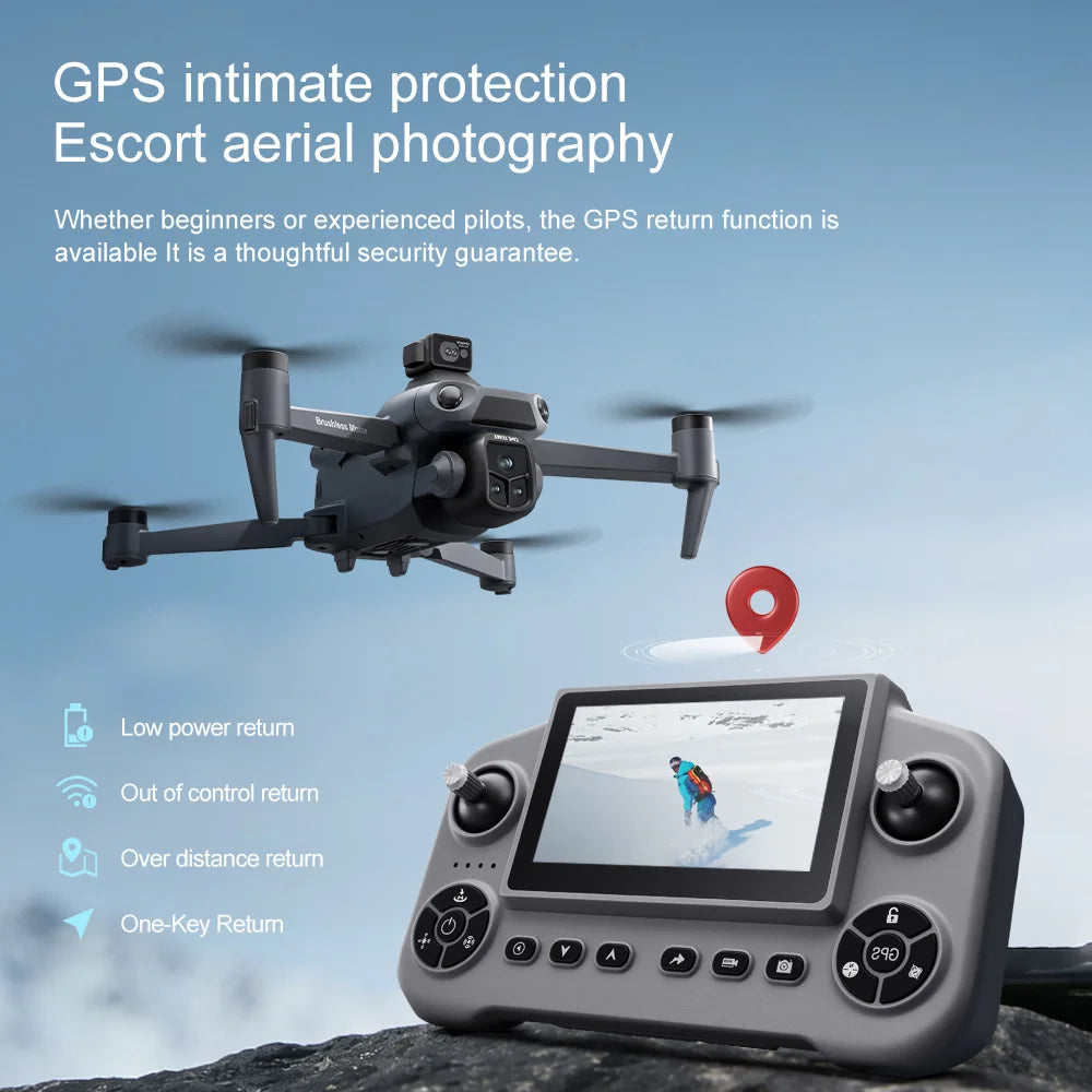 Original GPS Drone V918 Max 4K Professional HD Camera Photography Brushless Foldable Quadcopter Laser Obstacle Avoidance Dron