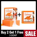 AILKE Organic Turmeric Whitening Soap Bar – Kojic Acid & Lemon for Acne, Melanin & Dark Spots, 200g