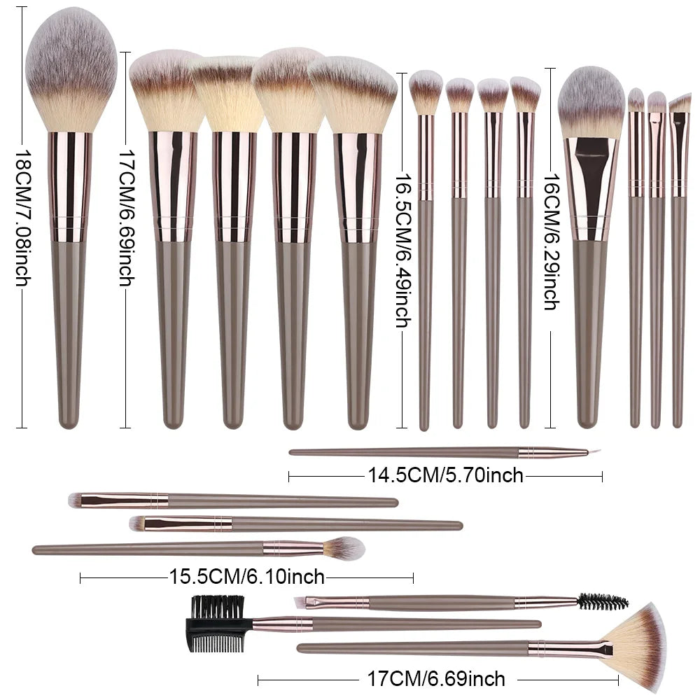 Super Soft Detail Makeup Brush Set — Blush, Highlighter, Foundation & Eyeshadow