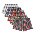 Men's Loose-Fit Plaid Stretch Boxer Shorts, 5-Pack