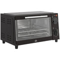 HOMCOM 9L Mini Electric Oven – 50W, Adjustable Temperature & Timer, Black