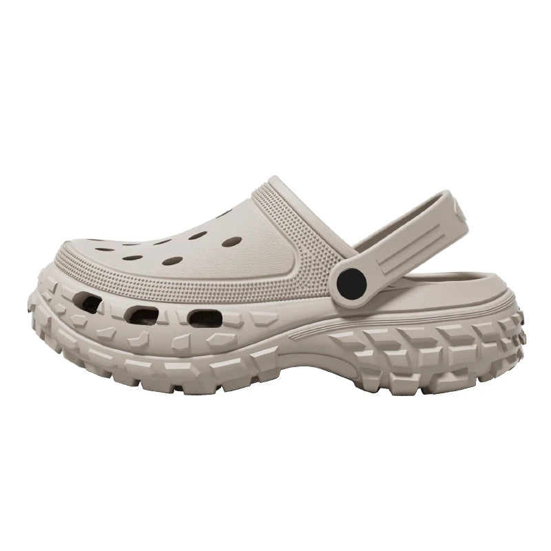Women's Non-Slip Beach Sandals — Cushioned Clog Sole Comfortable Fashion Slip-On