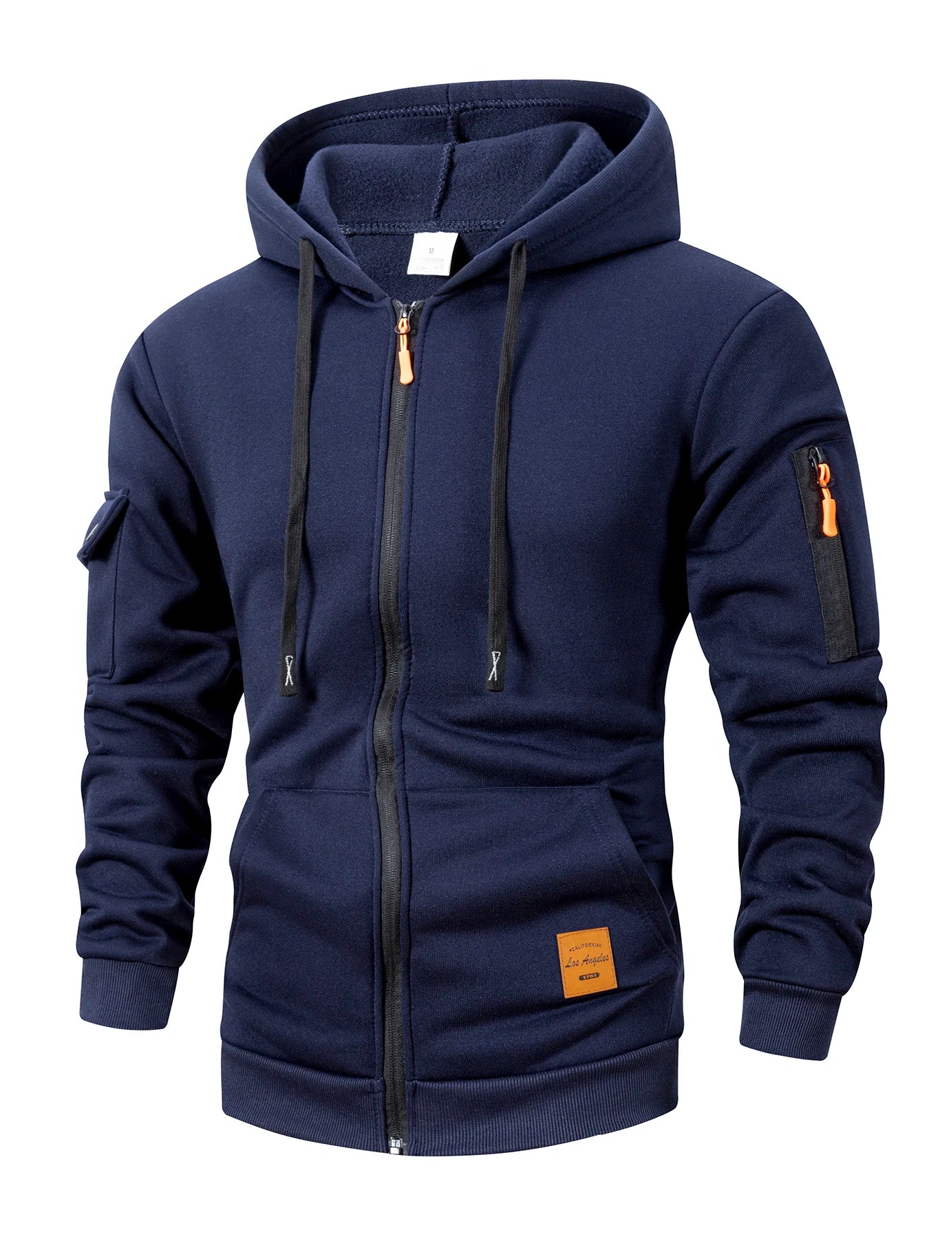 Men's Zip Hoodie Slim Fit Jacket — Fitted Casual Zip-Up Hoodie