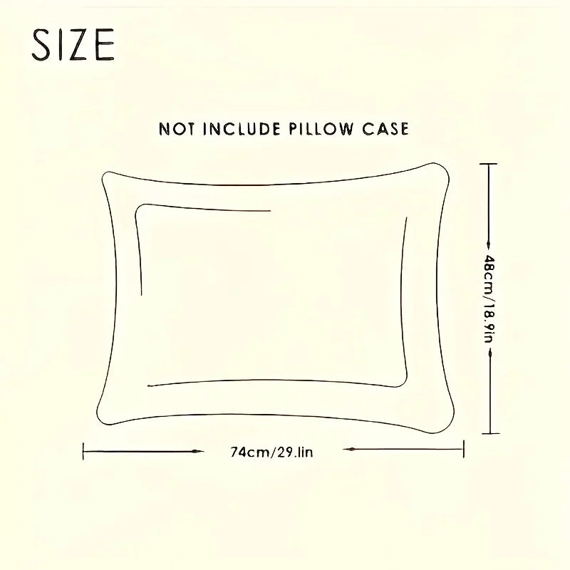 Hotel-Grade Twisted Pillow Core – Soft Supportive Bed Pillow, 48x74cm, Single