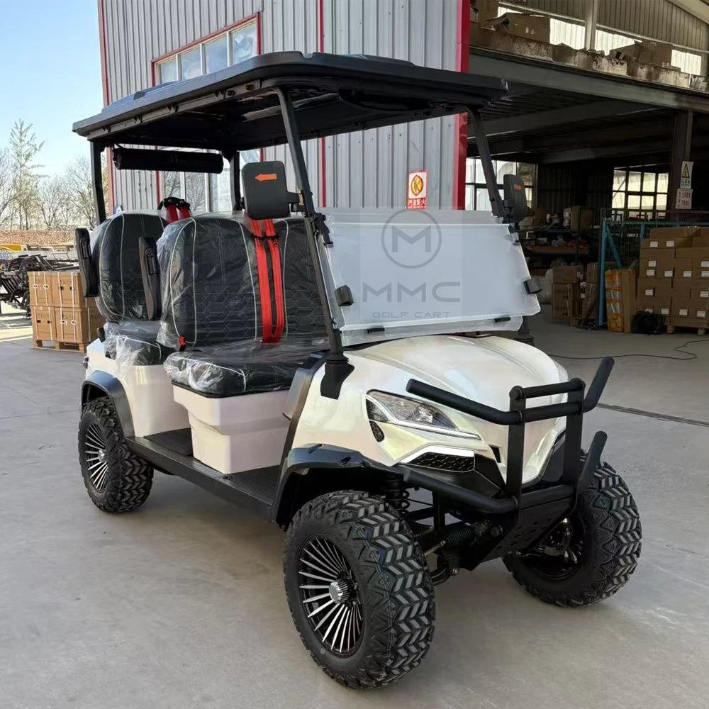 Street Legal 4-Seater Electric Golf Cart — 72V Lithium Battery, 5kW AC Motor