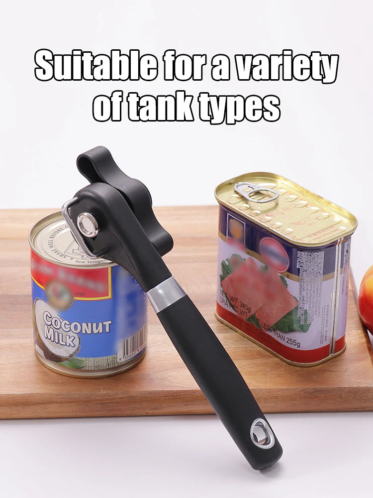 Smooth-Edge Manual Can Opener – Black