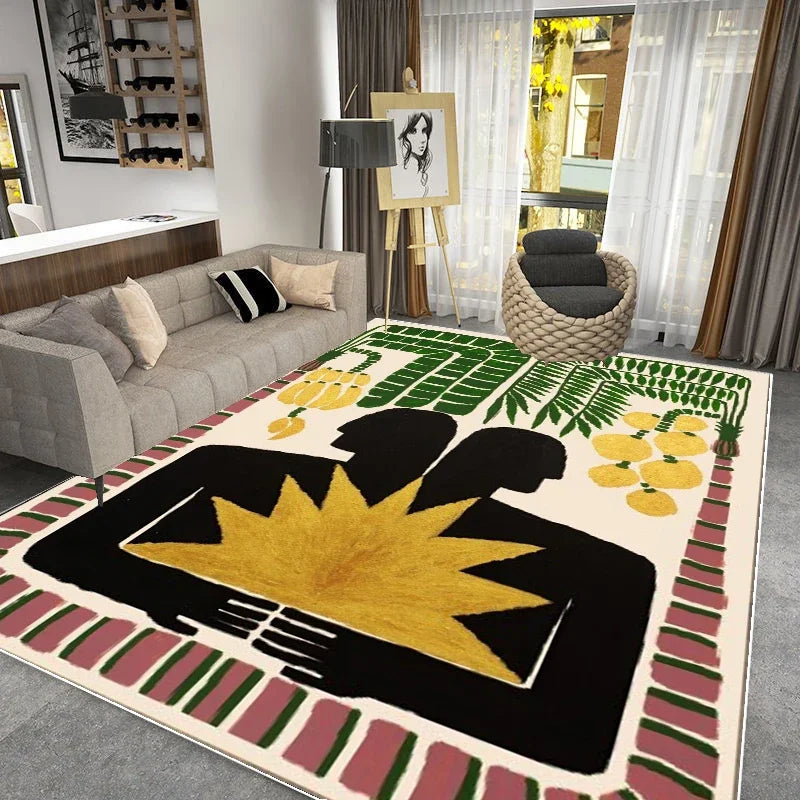 Fashion Plush Area Rug – Large Soft Carpet for Living Room, Bedroom & Cloakroom