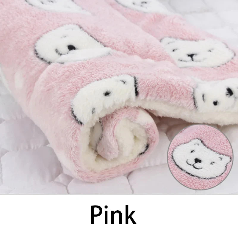 Flannel Pet Sleeping Mat – Soft Dog & Cat Bed Cushion, Puppy Sofa Mattress, Small to Large Dogs