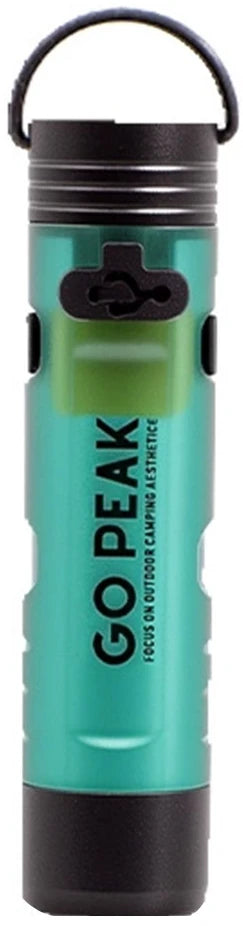 GOPEAK Pocket Mini Flashlight – Hat Clip, USB Rechargeable, Magnetic, Glow-in-Dark EDC Light
