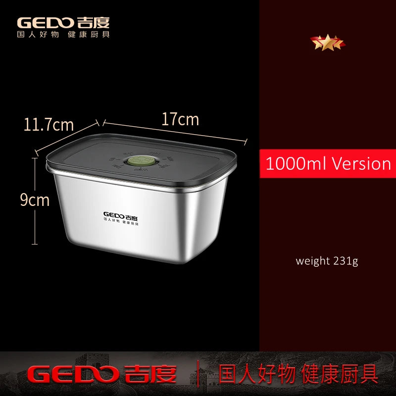 Stainless Steel Food Storage Container – Silicone Seal