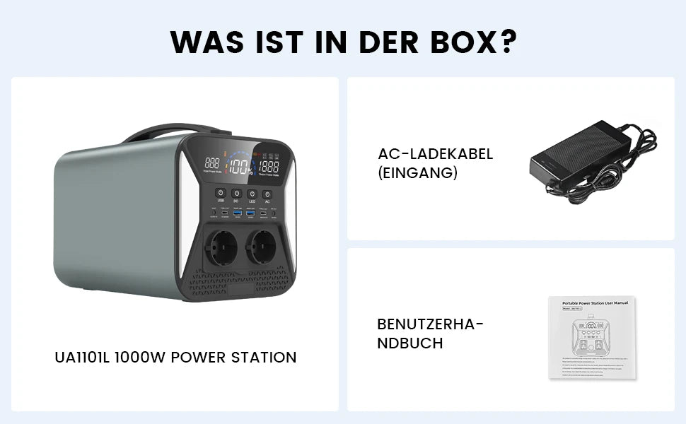 Portable Power Station — 2400W / 1800W / 500W LiFePO4 Solar Generator & Emergency Power Supply