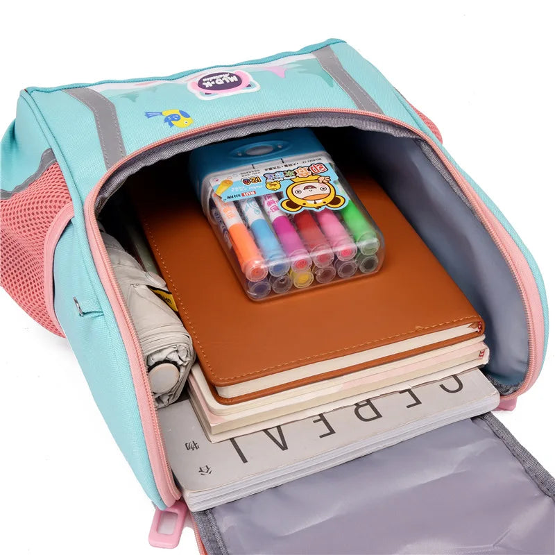 Unicorn School Backpack – Kids Canvas Bag & Size Options