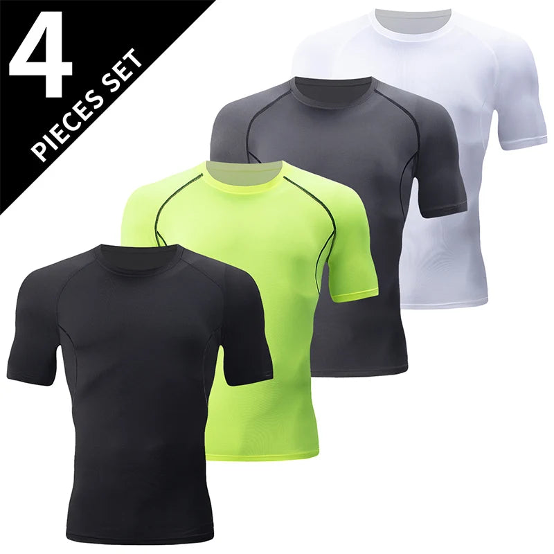 Men's Gradient Quick-Dry Sport T-Shirt — Multi-Pack Athletic Tees