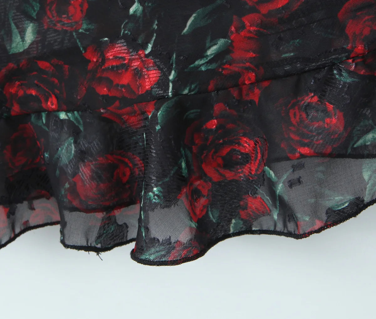 Vintage Floral Front Tie Bodycon Midi Dress — Sexy Elegant Black Summer Dress