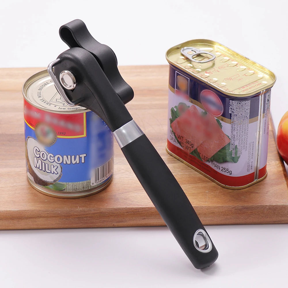 Smooth-Edge Manual Can Opener – Black