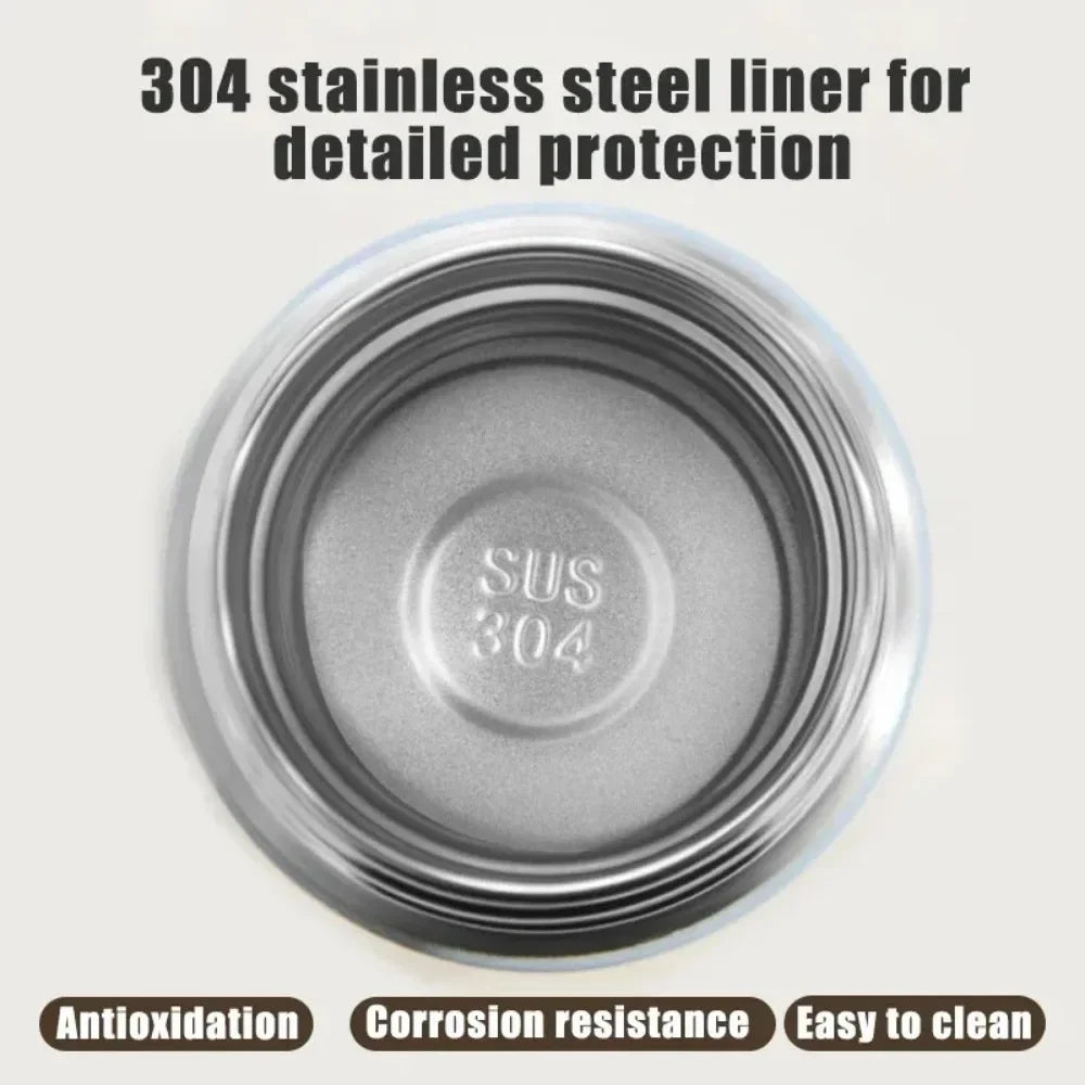 200ml Mini Stainless Steel Vacuum Flask Thermos – Lightweight Insulated Travel Tumbler, 12–24Hr