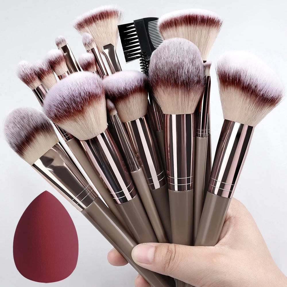 Super Soft Detail Makeup Brush Set — Blush, Highlighter, Foundation & Eyeshadow