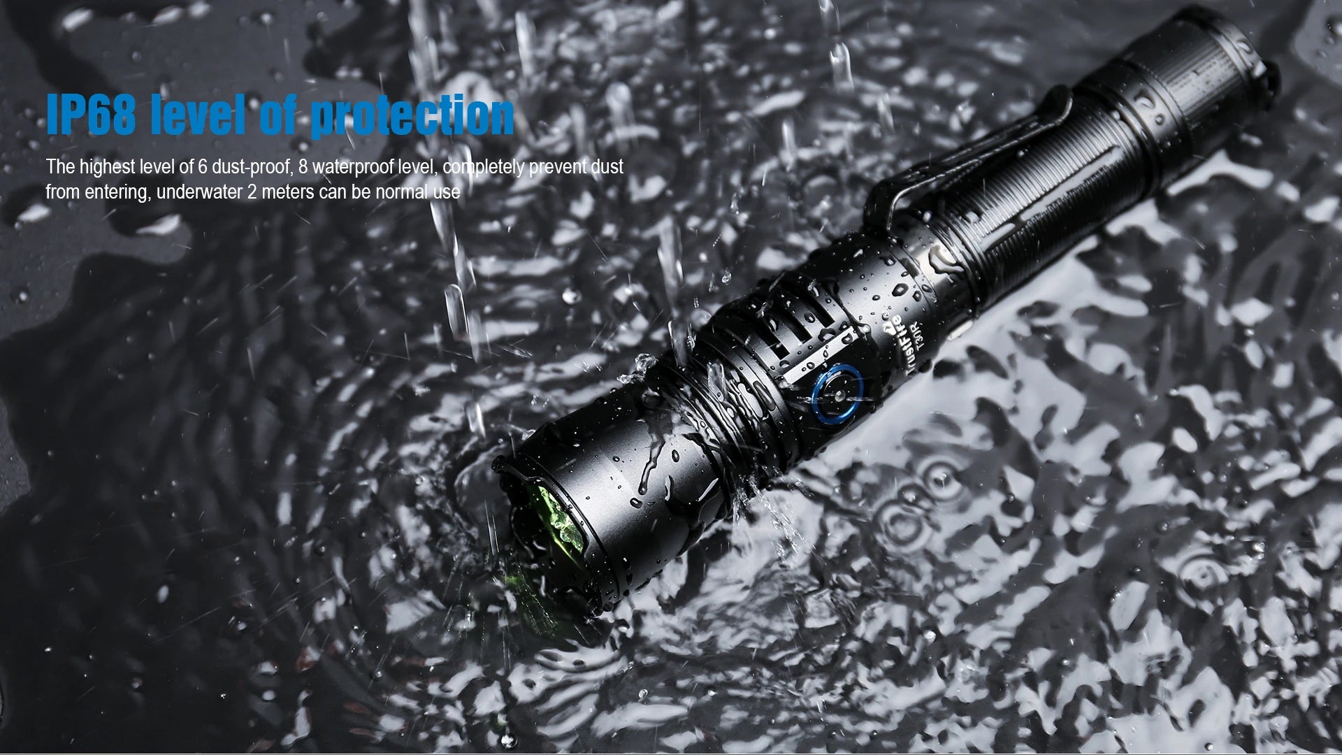 Trustfire T30R Tactical Flashlight – 1100M Range, 460LM, 18650 Rechargeable Self-Defense Torch