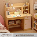 Bookshelf Integrated Computer Desk — Modern Minimalist MDF Student Writing Desk, Multiple Sizes & Finishes