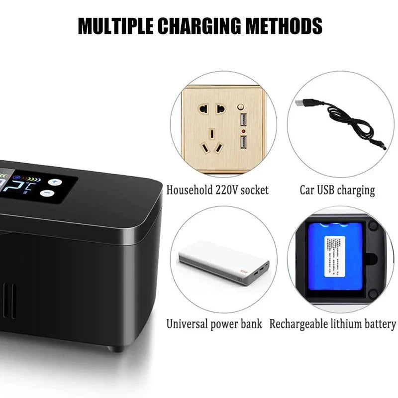 Portable Insulin & Hormone Medication Cooler – Mini Medicine Fridge for Home, Travel & Car