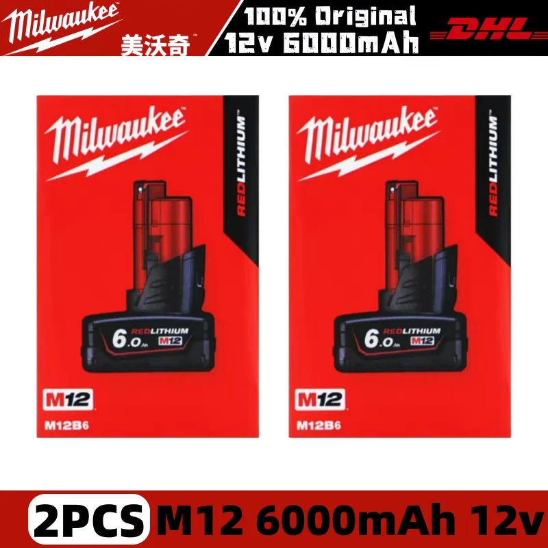Milwaukee M18 6Ah Replacement Battery – 18V Lithium-Ion Rechargeable for M18 Cordless Power Tools
