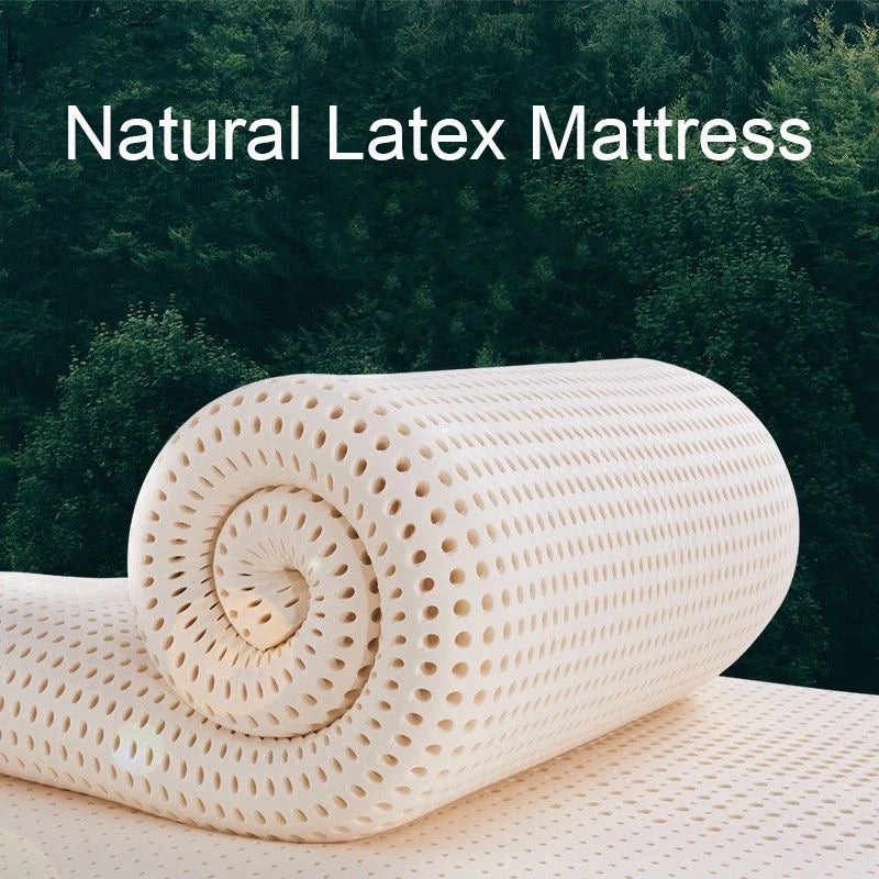 100% Natural Latex Mattress with Cover – Imported Pure Rubber, 1.8m/2.0m, Thickened