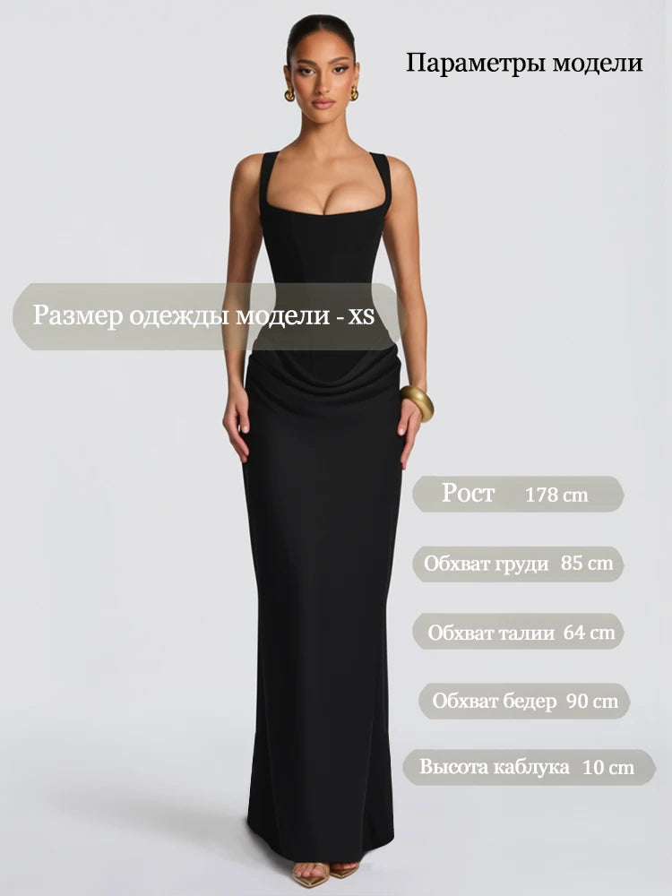 White Corset Maxi Dress — Sexy Elegant Prom & Ball Gown Evening Dress
