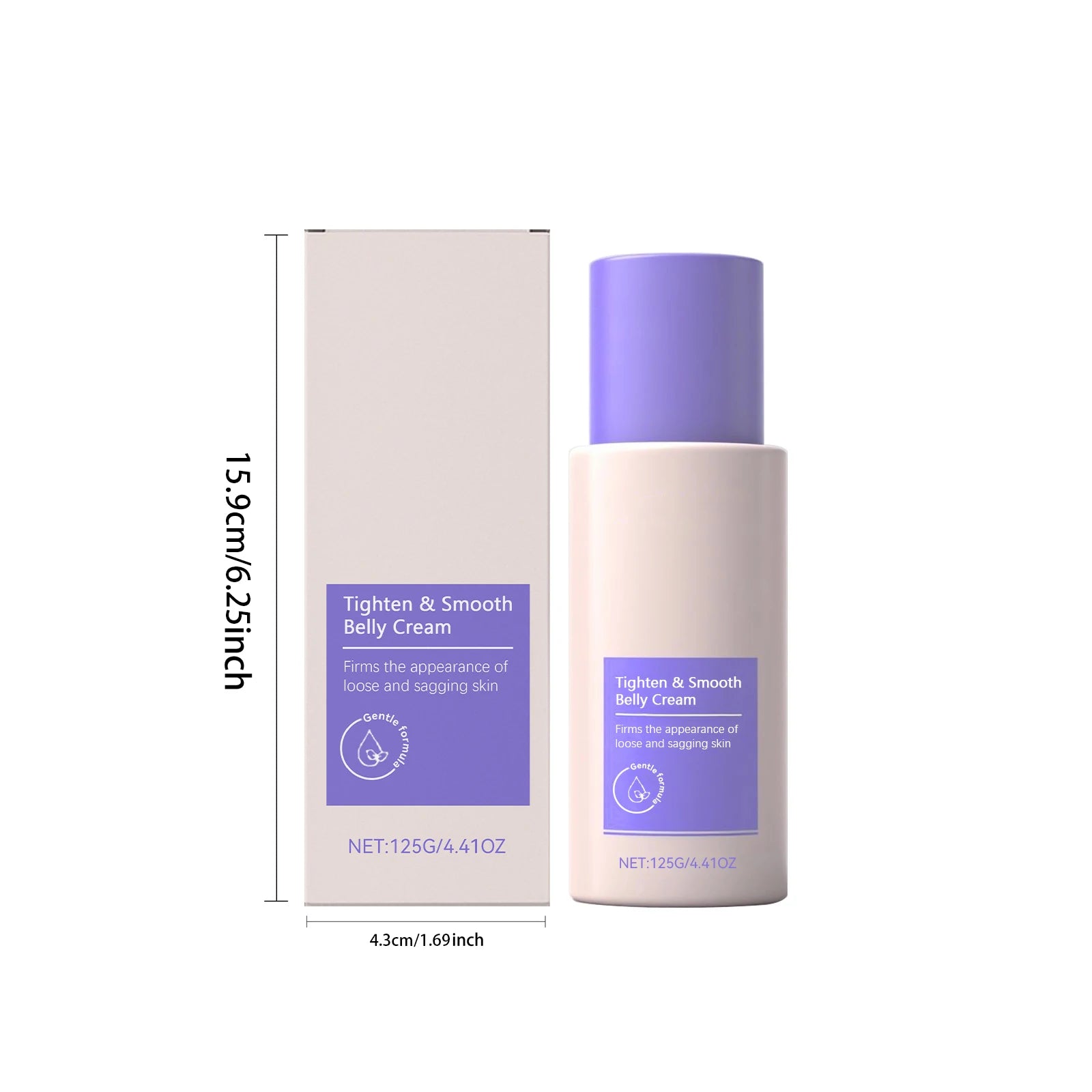 Rose Tighten Smooth Belly Cream — Reduces Stretch Marks, Increases Skin Elasticity & Body Shaping Lotion