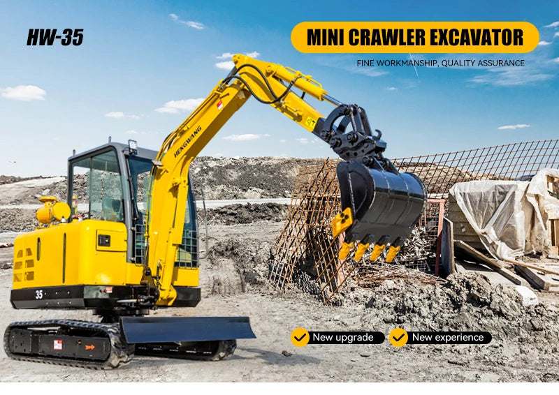 Mini Excavator 3.5 Ton Digger EPA/CE 1 Euro Crawler Excavator For Home Diesel Agricultural Tractor Chinese Sale Diggers Custom