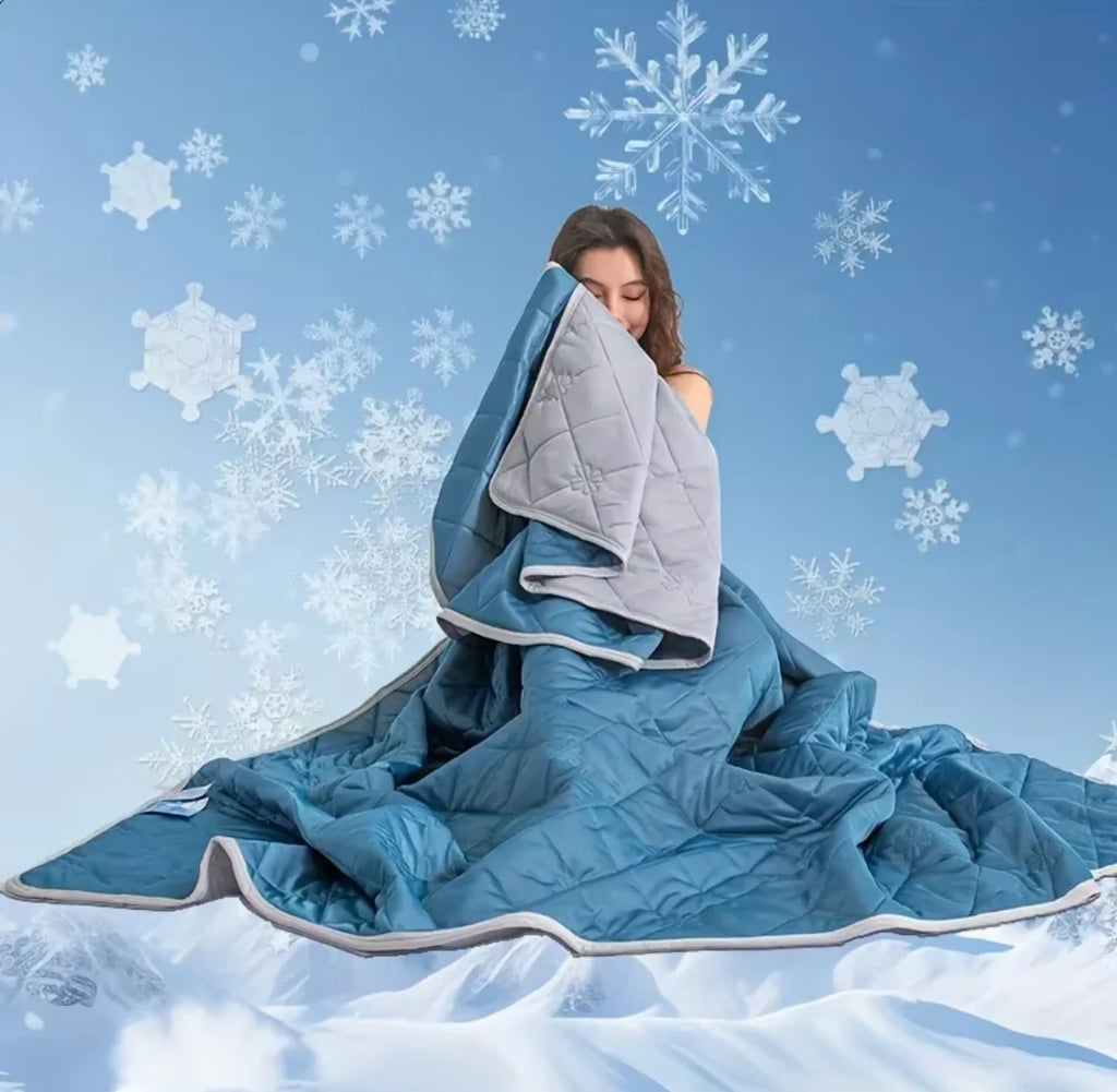 Summer Cooling Blanket – Ultra-Soft Lightweight Breathable Throw for Hot Sleepers & Cooling Pillows