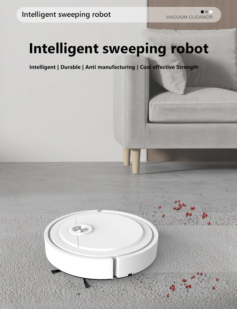 3-in-1 Smart Wireless Robot Vacuum Cleaner — Sweeping, Vacuuming & Floor Washing for Home, Carpet & Pet Hair (2025)