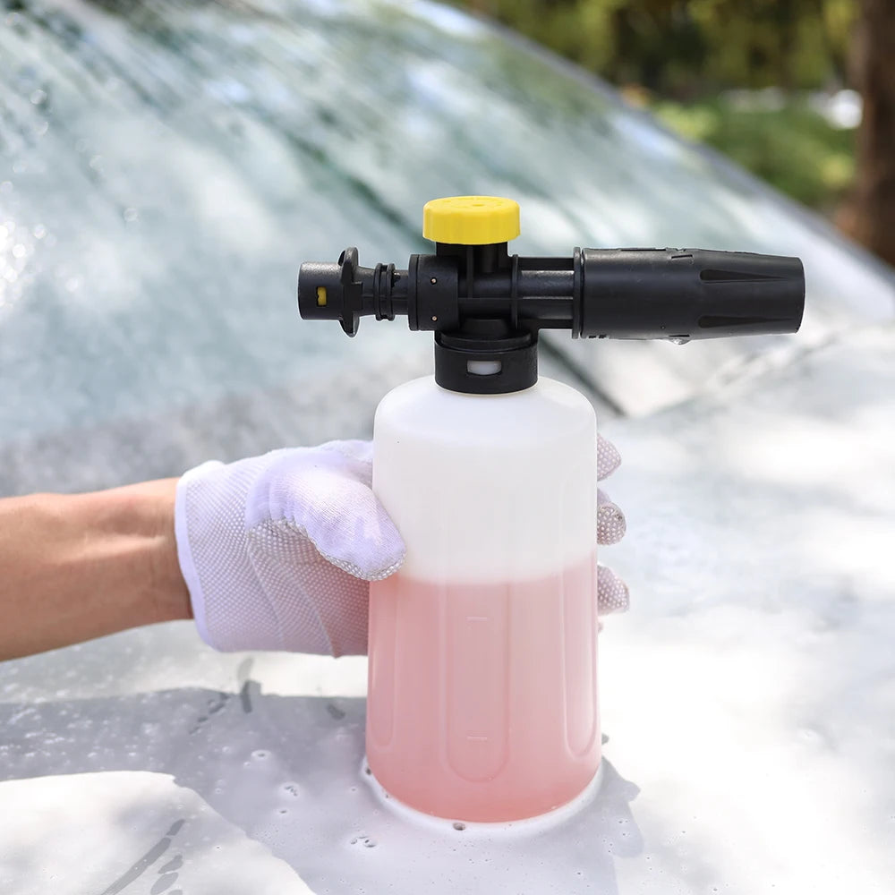 Snow Foam Cannon for Karcher K2–K7 – 750ml Adjustable Foam Lance Kit, Pressure Washer Car Wash Gun