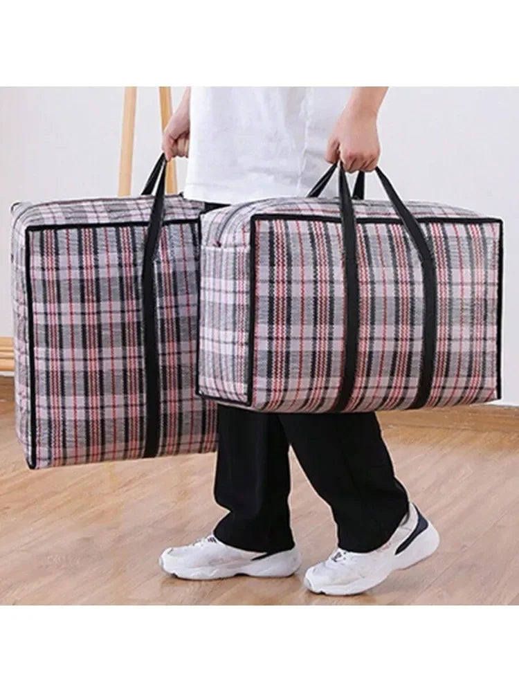 Large Capacity Quilt & Blanket Storage Bag – Dustproof Wardrobe Organizer for Clothes, Pillows & Moving