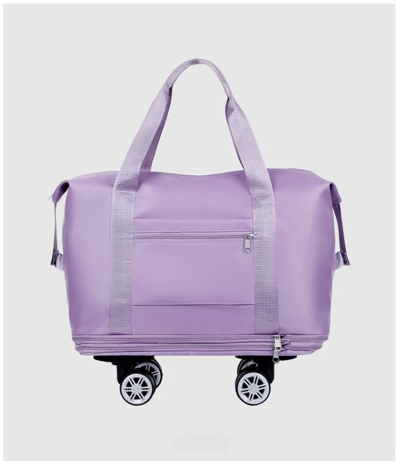 Expandable Fitness Travel Bag – Wet-Dry Storage & Wheels