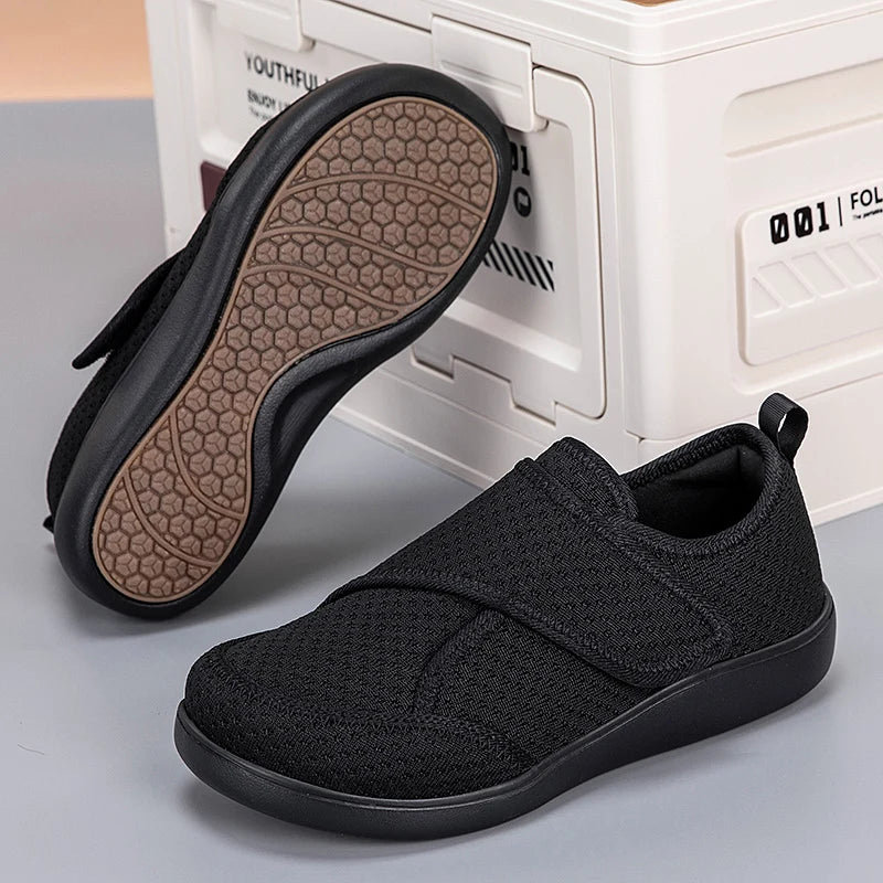 Adjustable Open-Toe Diabetic Shoes for Elderly – Wide Fit Orthopedic Sandals