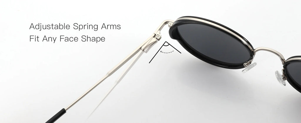 ZENOTTIC Steampunk Round Polarized Sunglasses | Mirror Vintage Shades UV400 for Men & Women
