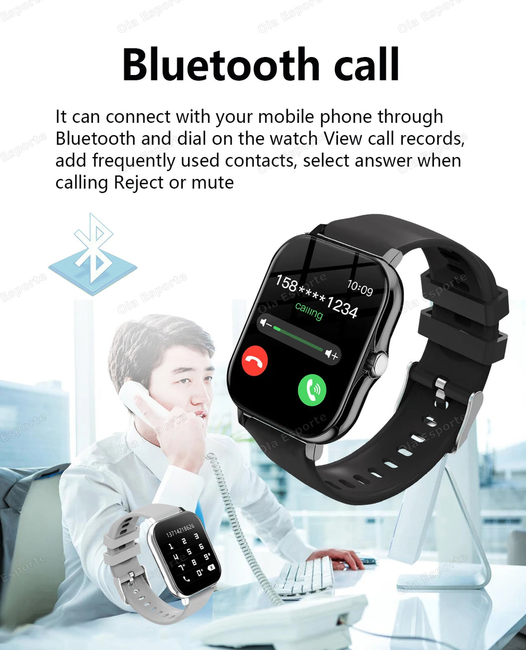 Smart Watch 2.01" HD Display | Answer Calls Sport Modes DIY Dial Weather Forecast Smartwatch