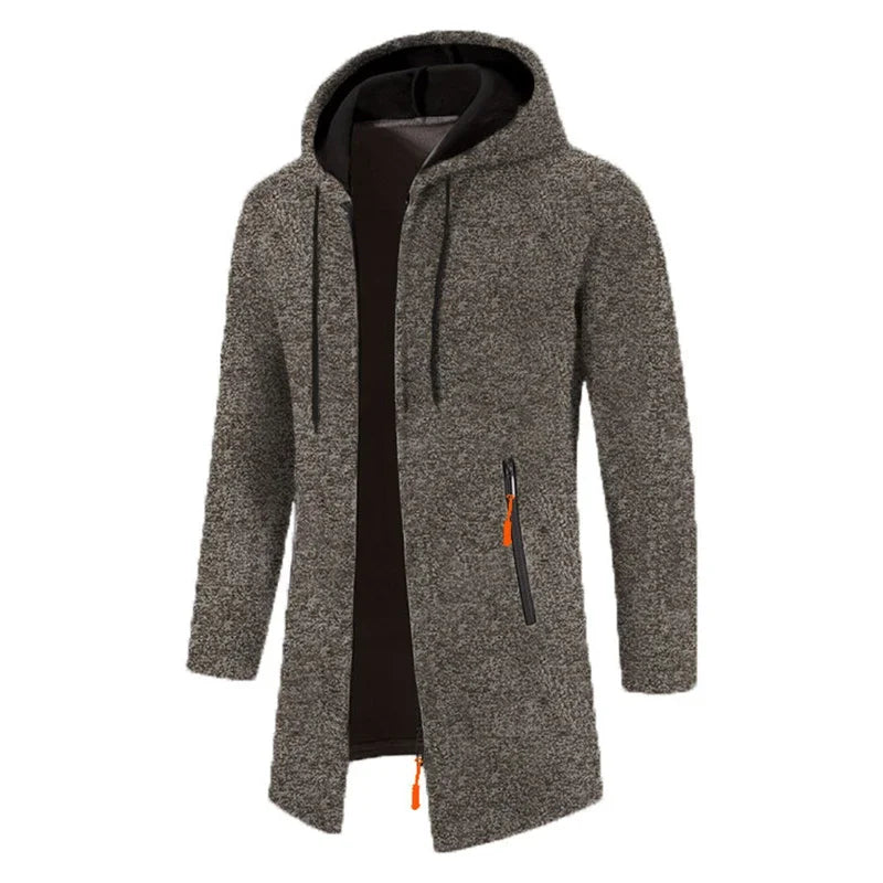 Men's Longline Zip-Up Hoodie