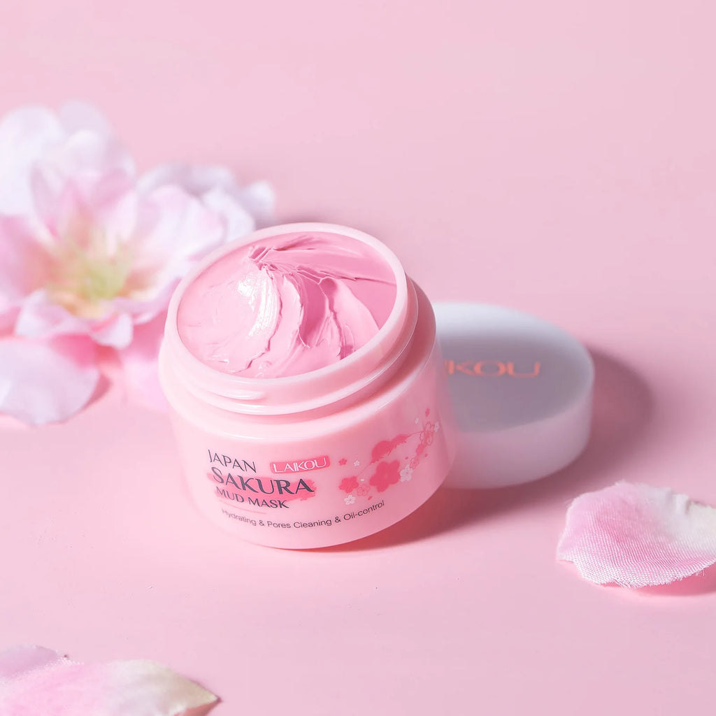 LAIKOU Sakura Clay Deep Cleansing Face Mask — Oil Control & Pore Refining