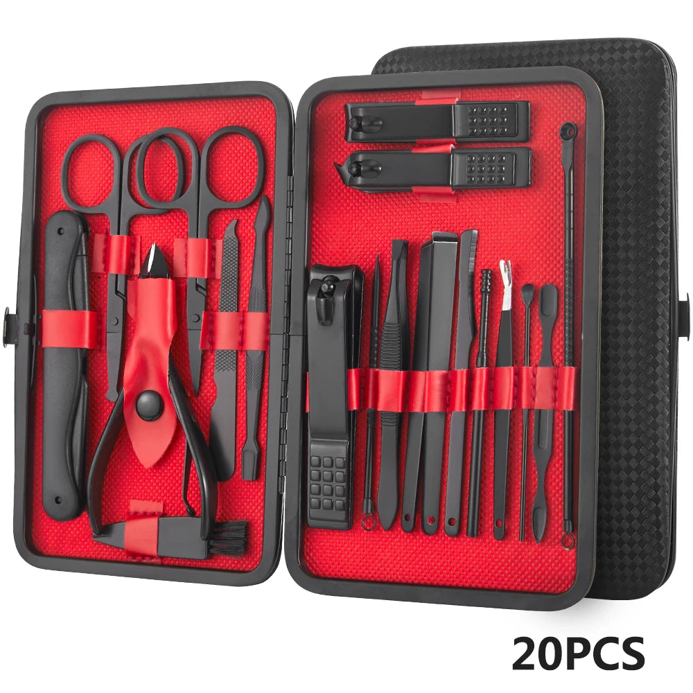 Stainless Steel Nail Clipper & Pedicure Set — Multi-Pack
