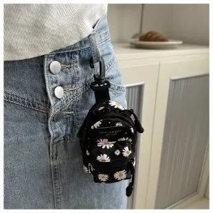 Women Small Bag Mini Lipstick Headphones Trendy Fashionable Pendant Bag Simple Niche Design Fabric Single-shoulder Crossbody Bag