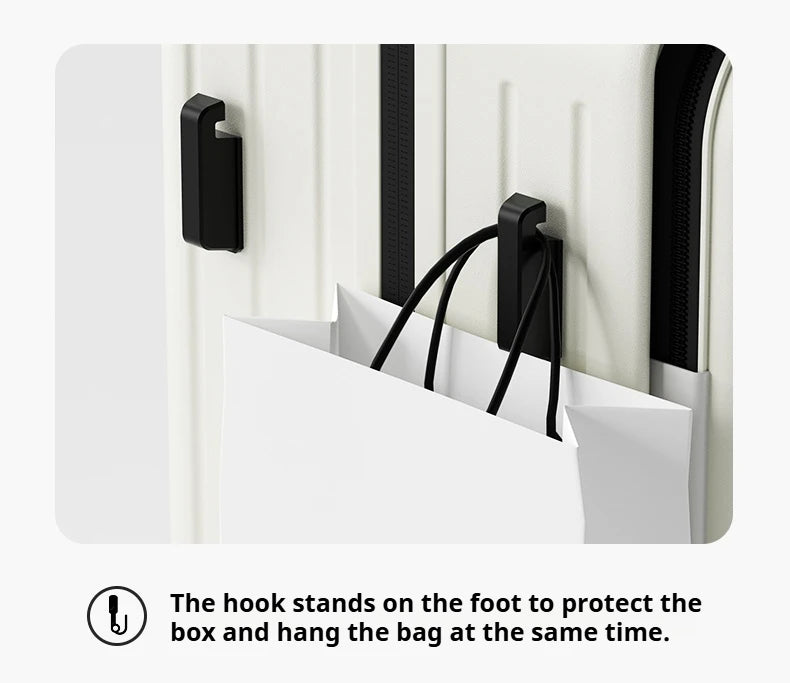 New Front Open Suitcase Hut Trolley Box 20/24/26 Inch High Quality Frame Large Capacity Suitcase Men's Ladies' Travel Case