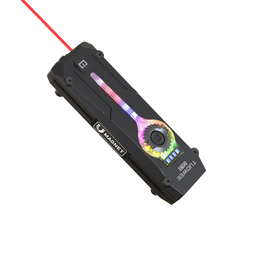 EDC Flat Pro Rechargeable Flashlight – Red Beam, RGB, UV & LED Combo Pocket Light for Outdoors & Emergencies