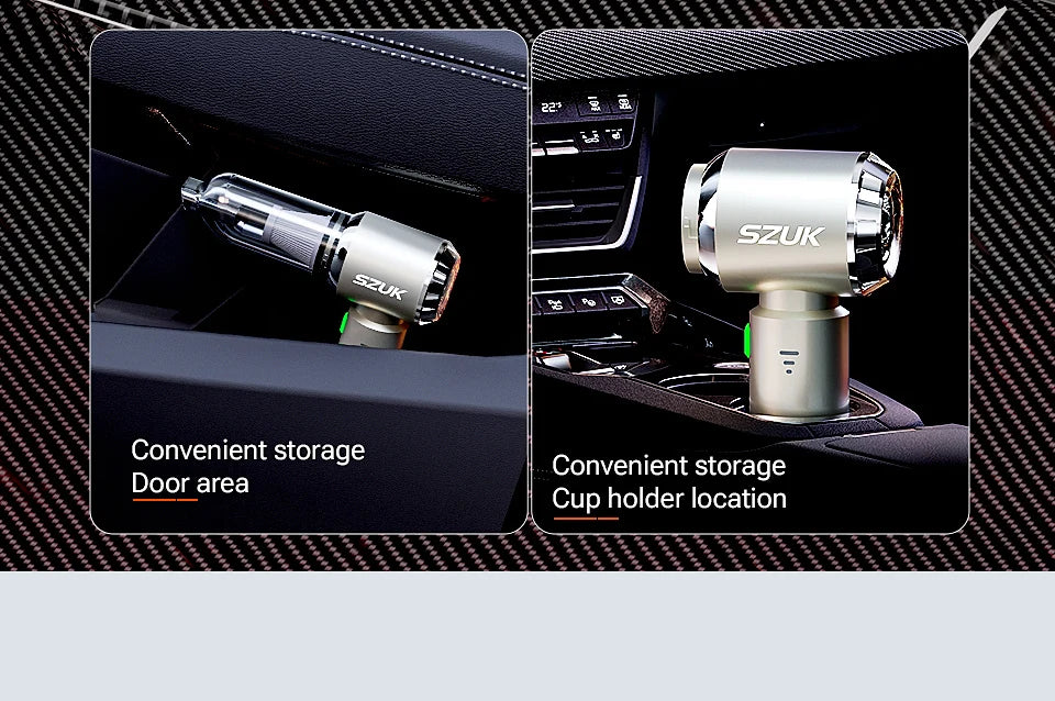 SZUK C012MAX Cordless Car Vacuum Cleaner – Strong Suction Wireless Handheld & Air Blower