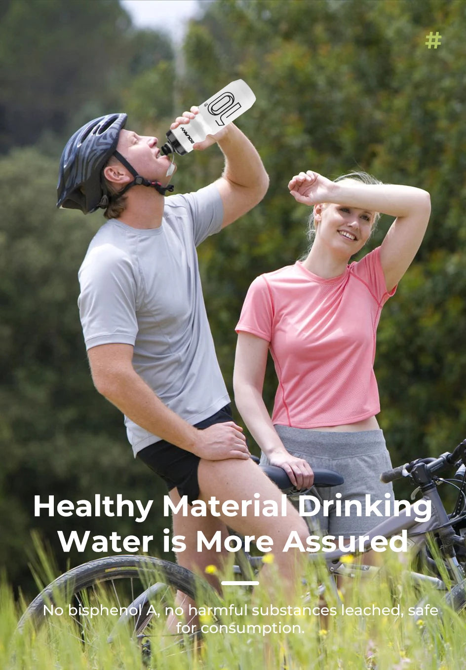 BOLANY 750ml Sports Cycling Squeeze Water Bottle – Lightweight Portable Outdoor Kettle with Lid