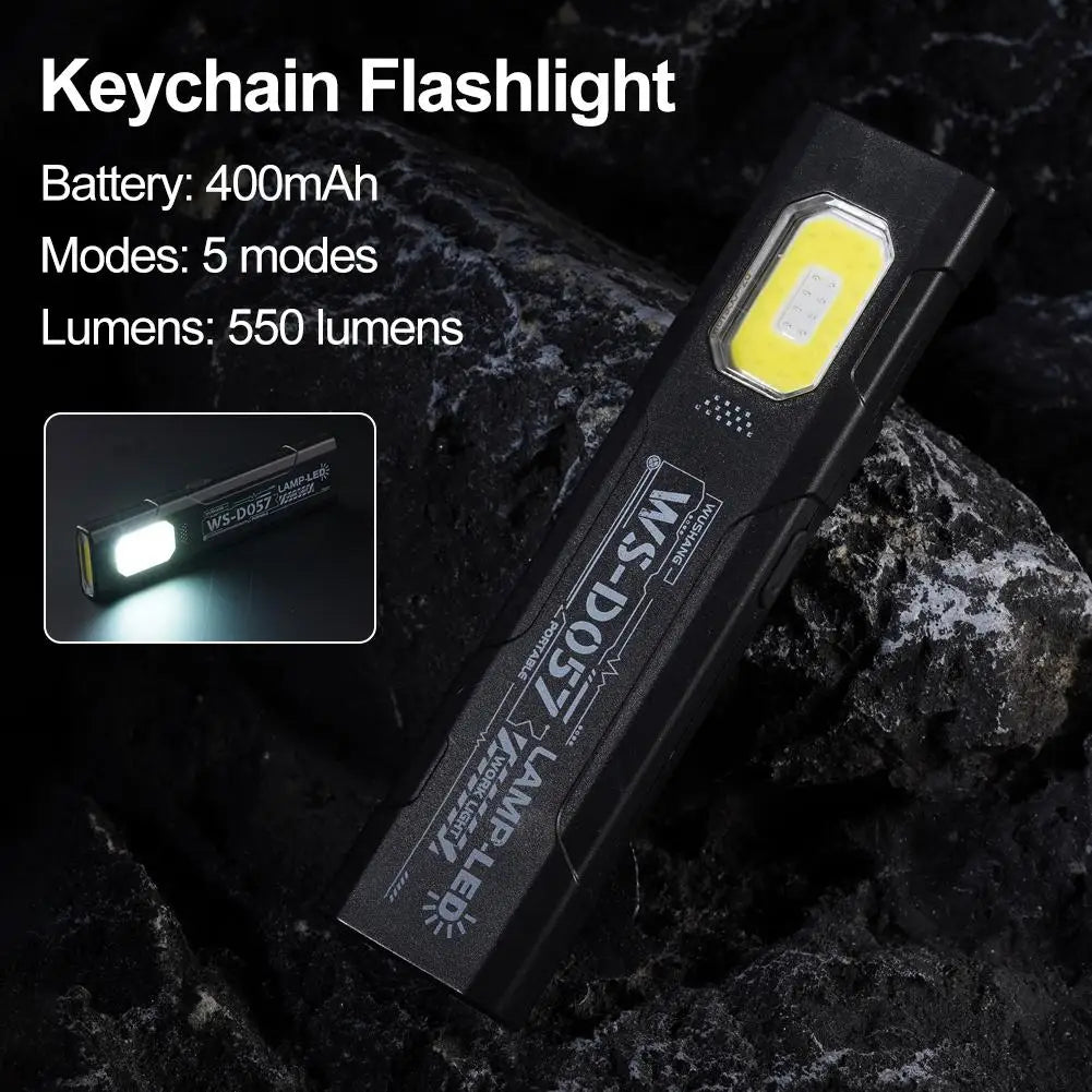 EDC Multi-Mode USB-C Rechargeable Flashlight – IPX4 Waterproof Pocket Torch with Red & Blue Strobe